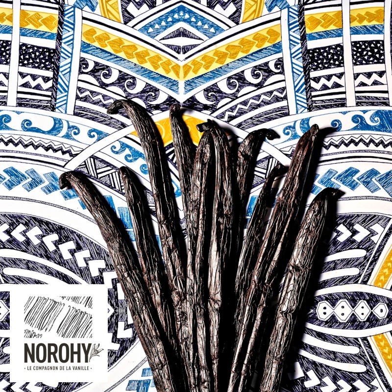 Vaniljstång Tahiti Tahaa av Norohy. Ekologisk, 8g i glasrör