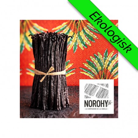 Vanilj Bourbon, Madagaskar, Norohy, Ekologisk, 7 g i glasrör. två stänger.
